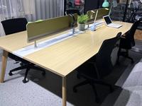 Table de conférence ensembles de meubles de bureau de style moderne simple bureau en bois massif