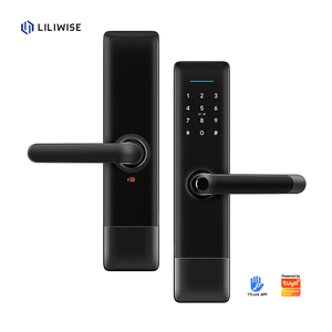 Liliwise Cerradura Inteligente Digital Tuya Smart Door <b>Lock</b> Biometric Fingerprint Handle Keyless Smart <b>Lock</b> for Airbnb Project - Product Image 1