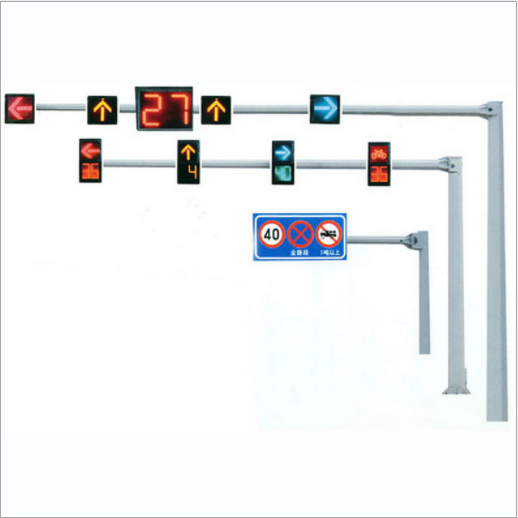 Оцинкованная Солнечная светодиодная сигнальная лампа из нержавеющей стали с полюсом