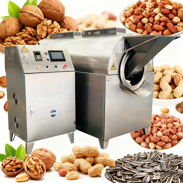 Professional Dual Fuel Roasting Machine with PLC Automation and Hot Air Circulation for Corn Wheat Flour Commercial Bakeries