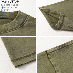 Vintage Batik Cotton T-shirt Washed and Distressed T-shirt Streetwear American T-shirt <strong>Manufacturer</strong> Wholesale <strong>Clothing</strong> - Product Image 4