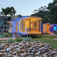 Capsule spatiale extérieure en acier portable d'usine Sleep Pod House pour chambre d'hôtel Serre préfabriquée