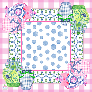 Hot verkopende roze Mahjong matten 33 inch, luxe Mahjong mat van neopreen, Ginger Jar Mahjong mat, Mahjong mat Bama Mahj - Product Image 1