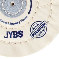 Roue chamois en mousseline de coton blanc de qualité supérieure 2 ''3'' 4 ''5'' 6 ''7'' 8''or argent bijoux polissage haute finition outils de polissage
