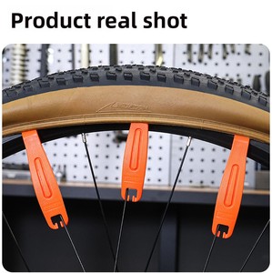 Leviers de pneu de vélo, kit de réparation de pneus, cuillères à pneus robustes, outil de démontage de pneus pour vélos de route ou de montagne - Product Image 5