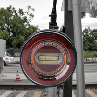 Feu arrière LED rond et fin pour camions et remorques / 12 - 24 V