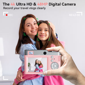 Usine OEM 2.4 pouces 48MP 4K photographie vidéos 16X Zoom numérique SLR 1080P HD SLR appareil photo compact enfants <span class=keywords><strong>pour</strong></span> débutants étudiants adolescents - Product Image 6