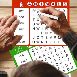 Tarjetas <span class=keywords><strong>de</strong></span> rompecabezas <span class=keywords><strong>de</strong></span> búsqueda <span class=keywords><strong>de</strong></span> palabras para actividades <span class=keywords><strong>de</strong></span> demencia, tarjetas borrables <span class=keywords><strong>de</strong></span> impresión grande para pacientes ancianos con Alzheimer, juegos cerebrales para personas mayores - Product Image 4