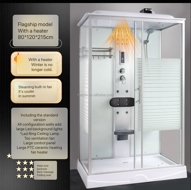 Steam Shower and Sauna Room Curved Steam Shower Massage Steam Shower Room Manufacturers Shaower Set