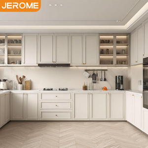 Campione gratuito Design personalizzato armadio armadio Set americano moderno artigiano stile bianco in <span class=keywords><strong>legno</strong></span> armadi da cucina - Product Image 2