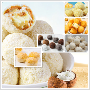 Tự Động Năng Lượng Nhỏ Protein Ngày Ball Making Machine Dừa Sesame Ngày Sô Cô La Bliss Ball Nastar Encrusting Machine - Product Image 6