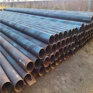 Fornecimento de fabricantes de tubo de aço carbono redondo soldado 4.5mm 4.75mm tubo de aço preto soldado erw