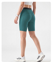 Shorts de sport moulants pour femmes, personnalisables avec logo, en nylon et élasthanne, séchage rapide, pour la gym, l'entraînement et la course à compression