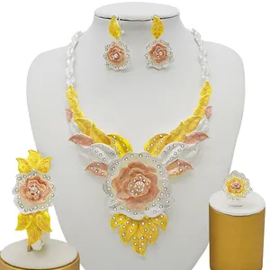 fashion African wholesale jewelry supplies Africa jewelry gold filled bulk jewelry sets BJ859