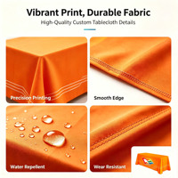Housse de table personnalisée de 6 pieds, impression par sublimation, nappe publicitaire, promotion d'événements marketing d'entreprise