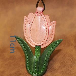 YY Pink Floral <b>Bag</b> Pendant <b>Bag</b> <b>Charm</b> PU Leather Pink Lotus <b>Bag</b> <b>Charm</b> Lotus Leather <b>Charm</b> Gift for Gifts - Product Image 3