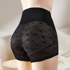 OEM&ODM tummy control high waist panty spandex underwear female lace briefs butt lift body waist trainer shaper