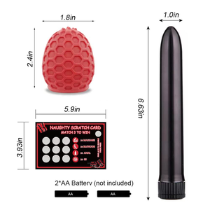 Kit BDSM de bondage sexuel, dispositifs de retenue, vibromasseur, godemiché, menottes, collier, attaches de cheville, dés, perles, plug anal, en matériau PU, jouets pour adultes - Product Image 5