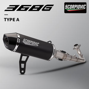 Système d'échappement en acier inoxydable pour ZONTES 368G 2024 2025 avec embout en fibre de carbone, silencieux <span class=keywords><strong>DB</strong></span> <span class=keywords><strong>amovible</strong></span> 51 mm - Product Image 4