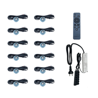Kits de projecteurs LED encastrés pour véranda 3Wx12PCS - Lampes spot pour balcon et véranda