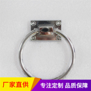 European Minimalist Zinc Alloy Ring <b>Drawer</b> Handle A2167 White Chrome Furniture Hardware - Product Image 5