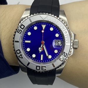Blue Dial Men's Sports Automatic <b>Mechanical</b> <b>Watch</b> with Sapphire Stainless Steel Waterproof Wristwatch NH35 Movement - Product Image 2