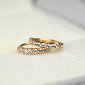 <span class=keywords><strong>2025</strong></span>ホットプロモーション割引価格14Kゴールド天然ダイヤモンド0.18ctラウンドブリリアントカットNGTC認定イヤリング女性用 - Product Image 3