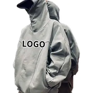 هوديس الشركة المصنعة شعار مخصص هوديي الرجال مع غطاء رأس تصميم خاص ثقيل القطن هوديي الرجال