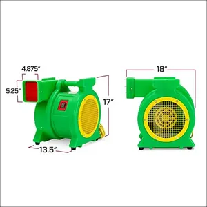 Ventilador Eléctrico de Alta Presión B-Air Kodiak de 1.5-2 HP para Casas Inflables y Toboganes Inflables |   2800 RPM 240V/120V - Product Image 1