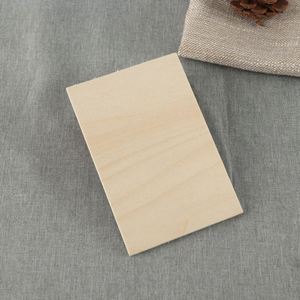 การ์ดไม้เปล่าสลักลายขายส่ง ขนาด 150x100 มม. การ์ดไม้ยังไม่เสร็จสำหรับงานฝีมือ - Product Image 1
