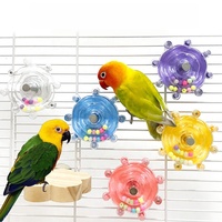 Jouet Puzzle Interactif pour Oiseaux, Vente en Gros, Nouveauté, Plateau Tournant Coloré, Facile à Installer, Jouet pour Perroquet en Cage