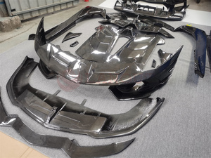 SVJ Style Kit carrozzeria in fibra di carbonio per <span class=keywords><strong>Lamborghini</strong></span> <span class=keywords><strong>Aventador</strong></span> LP700 LP720 LP750 paraurti auto paraurti anteriore paraurti posteriore - Product Image 2