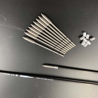 32in 40T Carbon ID 3.2mm Rectitude +/-0.003 "Colonne Vertébrale 350 400 500 600 700 800 900 Carbone Flèche Tir À L'arc Chasse Tir