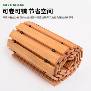 Pavimentazione in Legno Massiccio per Esterni, Giardino, Patio, Terrazza, Decorativa, per Vialetti e Ville - Product Image 2