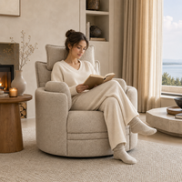 Fauteuil d'appoint moderne en tissu bouclé, mobilier de salon, fauteuil confortable pour hôtel et maison