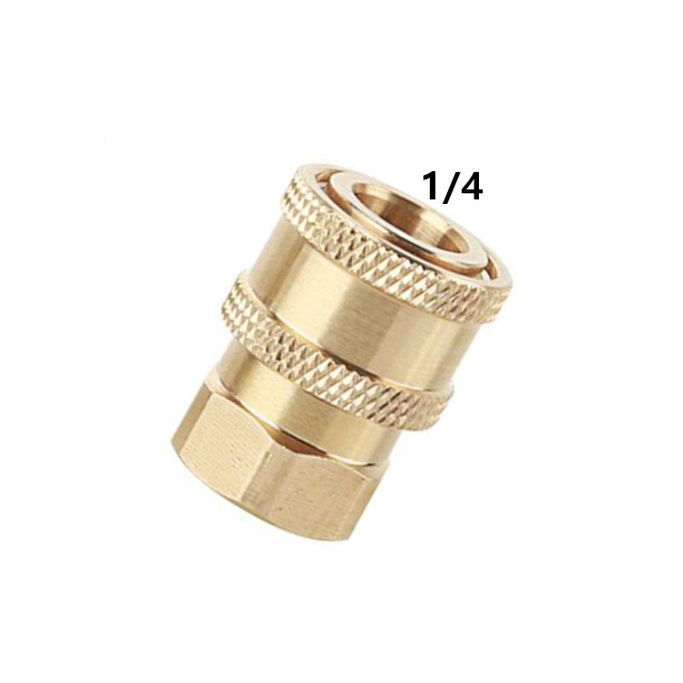 Латунные быстроразъемные фитинги для мойки высокого давления, быстроразъемный соединитель 1/4 дюйма, гнездо BSP