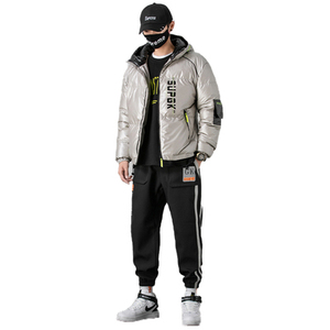 2020 inverno giacca uomo vestito di sudore personalizzare il rivestimento lucido uomo <span class=keywords><strong>puffy</strong></span> giacca - Product Image 5