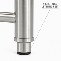 Évier double en acier inoxydable pour cuisine domestique, deux bacs, encastrable, finition brossée