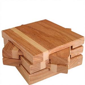 ถาดไม้ไผ่ปลูกต้นไม้พร้อมจานรองแก้ววอลนัทเคลื่อนย้ายได้แผ่นรองหม้อและแผ่นรองสำหรับกระถางต้นไม้ - Product Image 1