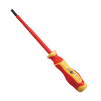 Tournevis plat à tête fendue WEDO TOOLS VDE de qualité industrielle avec manche en plastique 8 pouces, personnalisable OEM, outil de réparation électrique