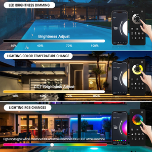 Controlador LED MC300B con sincronización de grupo Mesh, IP68 a prueba de agua, regulador RGB de 15A DC5-24V, control remoto por aplicación para exteriores - Product Image 4
