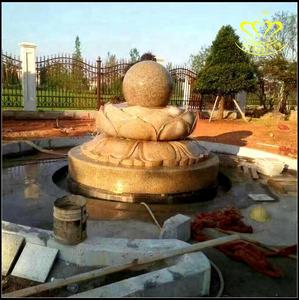 Marmo bianco fiore di loto scultura per giardino all'aperto funzione d'acqua decorazione di arte di strada in alberghi ville cucine laghi - Product Image 5