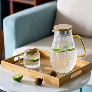 1400ML regalo de Navidad borosilicato botella de <span class=keywords><strong>agua</strong></span> fría <span class=keywords><strong>con</strong></span> Mango/café/limón/casera de Carafe - Product Image 1