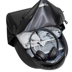 Cross-border street-style leather-look <b>backpack</b>, <b>mens</b> black business <b>backpack</b>, laptop bag, large-capacity briefcase. - Product Image 4