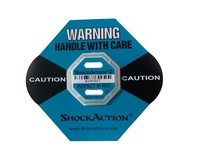 ShockAction2 Indicateur d'impact, étiquette de détection de dommages, capteur de force de choc sensible de 5G à 75G, Shockwatcher