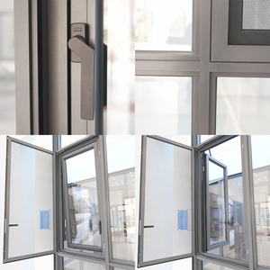 Fenêtre à battant en aluminium à rupture de pont thermique sur mesure HAIDI pour projets de rénovation de villas - Product Image 3