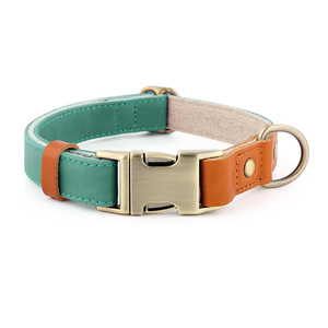 <span class=keywords><strong>Collar</strong></span> para Perro de Cuero Genuino Nibao, Ajustable y Resistente, con Hebilla Metálica de Liberación Rápida, Suave y Elegante - Product Image 1