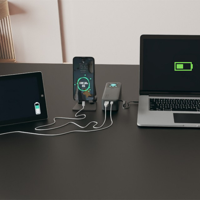 Lezet 100W Lithium Power Bank 20000mAh PD Fast Charging Portable Charger Laptop LED Display 3-Port Airline Approved Travel