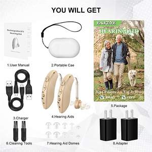 Amanzon หูฟังเครื่องช่วยฟังแบบชาร์จไฟได้,เครื่องขยายเสียงยอดเยี่ยมใช้งานง่าย - Product Image 2