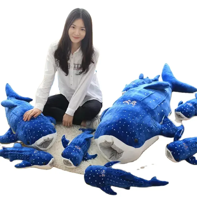 Peluche Tiburón De 50 Cm | Juguete Suave Y Abrazable | Regalo Infantil En Azul, Rojo O Amarillo
